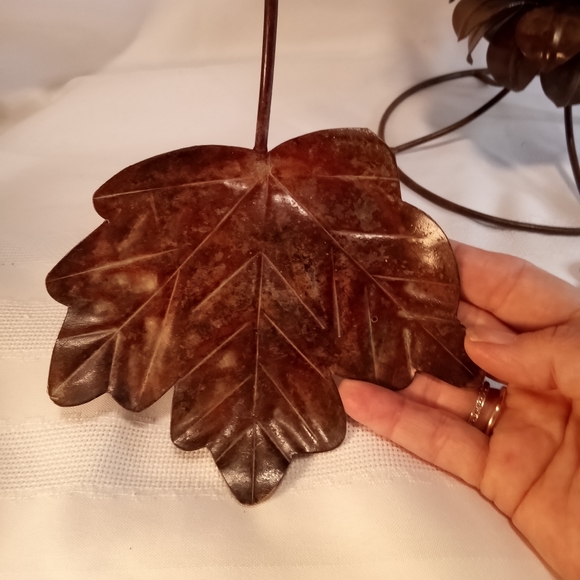 Copper Embellished Hurricane Candle Holder Set - Picture 10 of 15